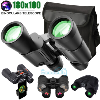 #ad 180x100 HD Military Zoom Powerful Binoculars Day Low Night Optics Hunting amp; Case $49.99