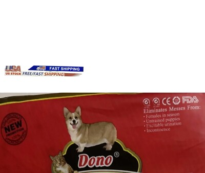 #ad Dono Waist Disposable Cat Dog Diapers Female Wrap Belly Bands Pet Soft $12.95