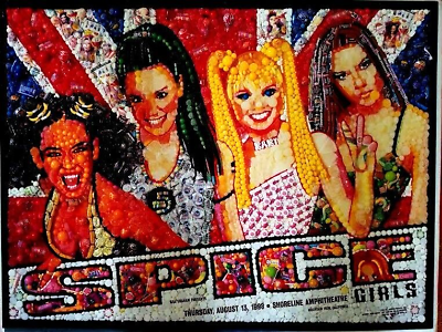 #ad Rare Spice Girls Original Poster Shoreline Amphitheatre Mountain View CA 8 13 98 $24.99