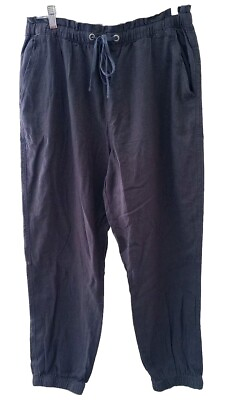 #ad Linen Blend Jogger Pants Womens XL Social Standard by Sanctuary Solstice Pull on $19.99