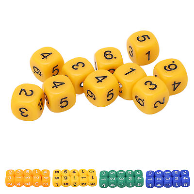 #ad 20PCS 6 Sides Number Dice Round Corner Dice Set Board Game Teaching Tools New $7.86