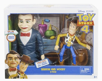 #ad RARE Disney Pixar Toy Story 4 Benson amp; Woody 2 Pack Posable Figures NEW SEALED $149.99